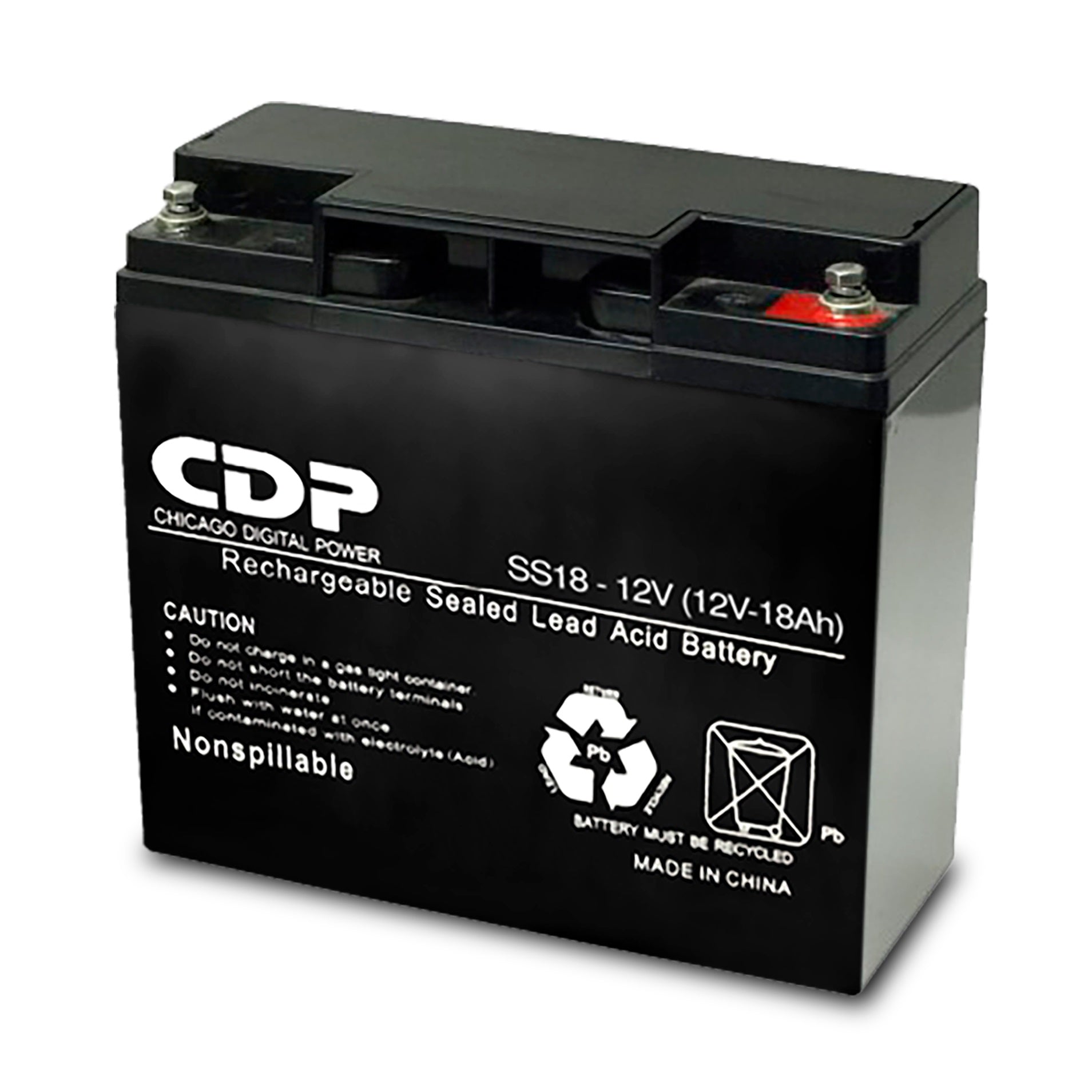 Batería para No Break CDP SLB12-18 Bateria de Plomo acido - seca sellada 12Vdc-18Ah Batería para No Break CDP SLB12-18 Bateria de Plomo acido - seca sellada 12Vdc-18Ah